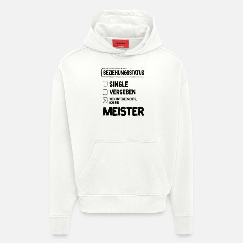 Master Relationship Status Master Craft - Hoodie- made by SPREAD  - OFF WHITE