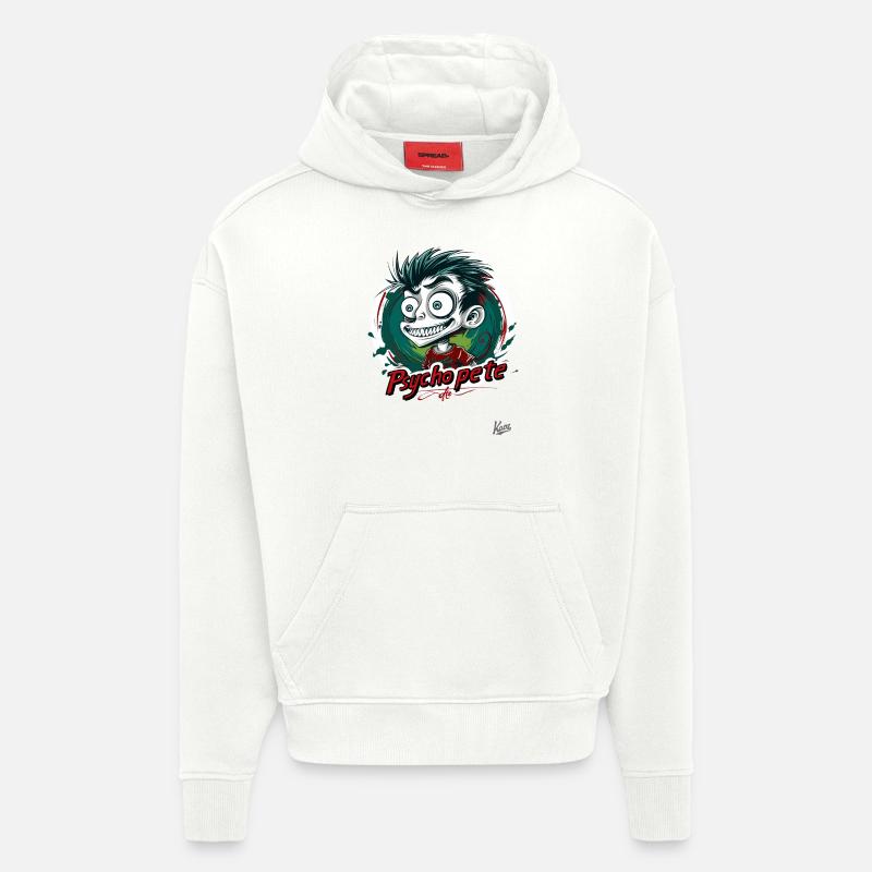 Psycho Pete: Crazy Fun - Hoodie- made by SPREAD  - OFF WHITE