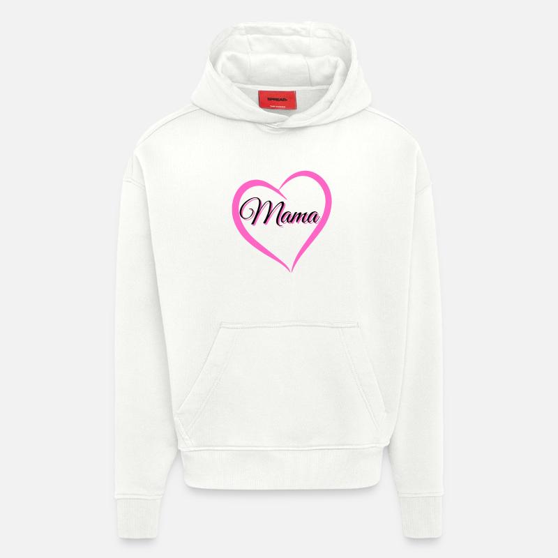 mama - Hoodie- made by SPREAD  - OFF WHITE