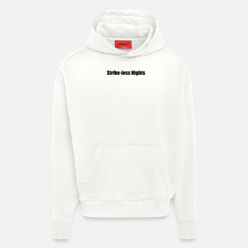 Bowling - Nuits sans grève - Sweat à capuche bio épais oversize fabriqué en UE - OFF WHITE