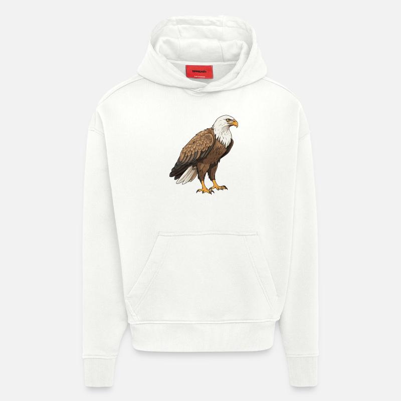 Animal Aigle - Sweat à capuche bio épais oversize fabriqué en UE - OFF WHITE