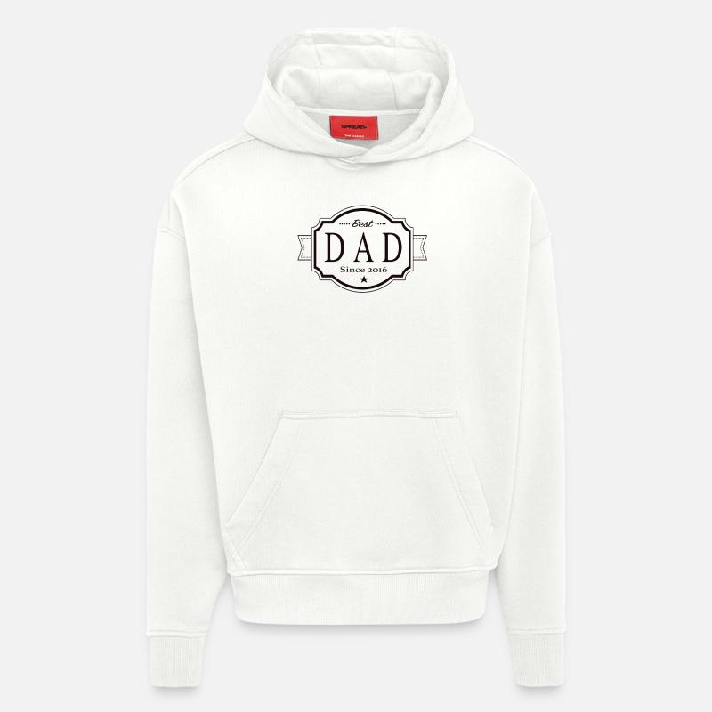 Bester Papa seit 2016 - Hoodie- made by SPREAD  - OFF WHITE