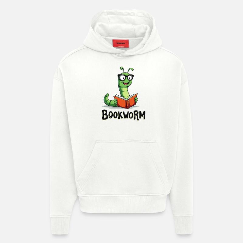 RAT DE BIBLIOTHÈQUE - Sweat à capuche bio épais oversize fabriqué en UE - OFF WHITE