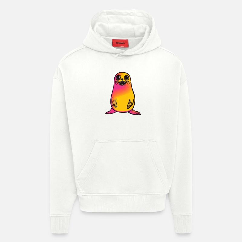 Robbe Tier Halloween Comic - Hoodie- made by SPREAD  - OFF WHITE
