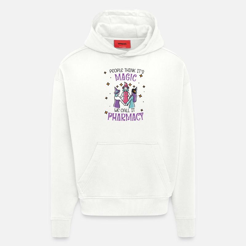 Apotheke | Pharmacy Magic - Hoodie- made by SPREAD  - OFF WHITE