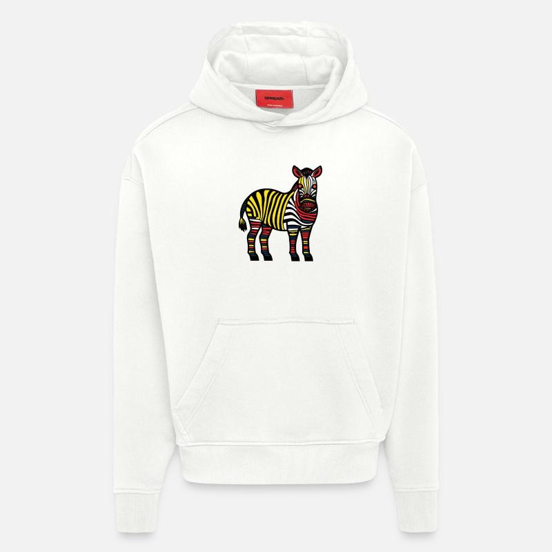 Zebra Halloween Tier - Hoodie- made by SPREAD  - OFF WHITE