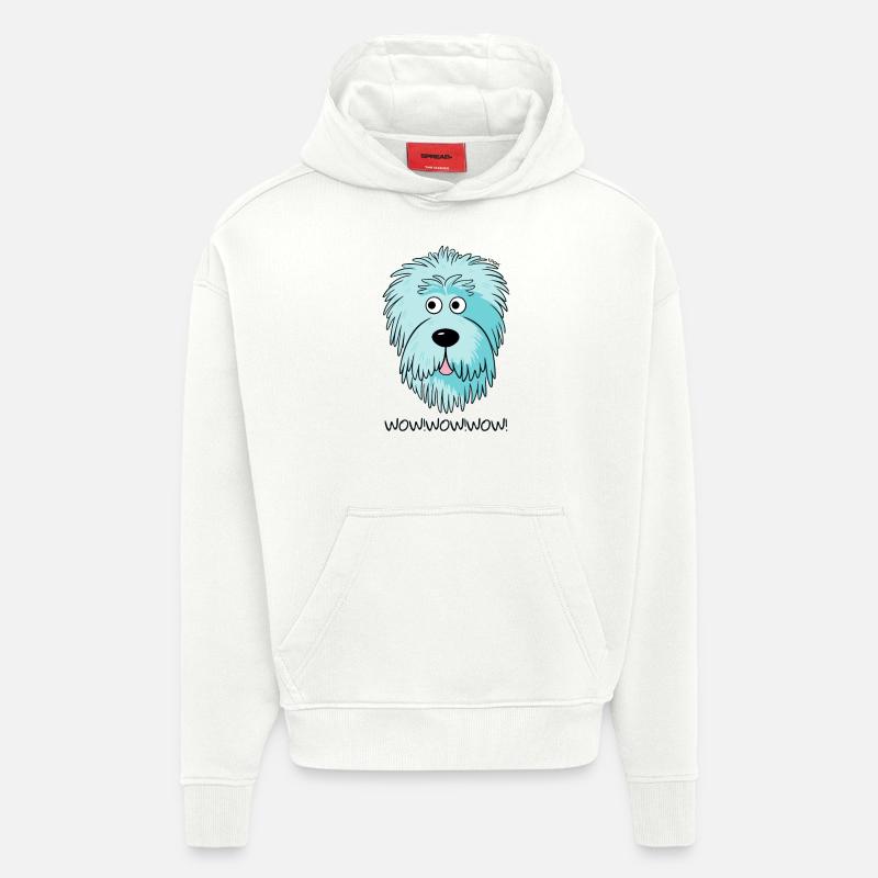 Wow! Bunter Candy-Doodle-Hund - Hoodie- made by SPREAD  - OFF WHITE