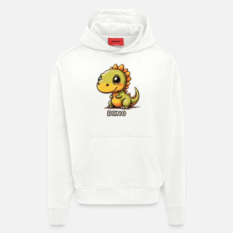 DINOSAURIER - Hoodie- made by SPREAD - OFF WHITE