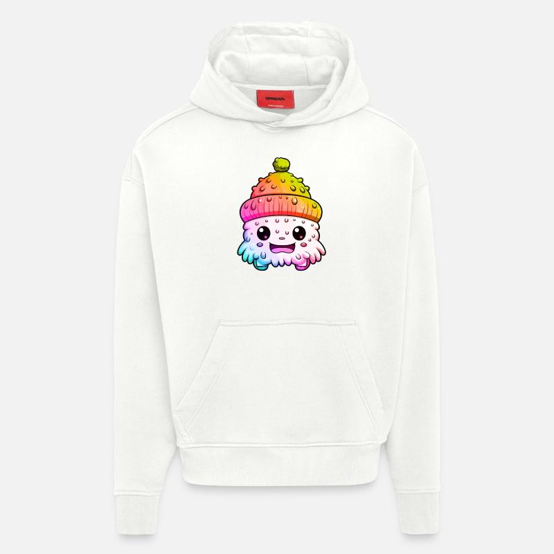 Winter Eskimo Comic Winterlich - Hoodie- made by SPREAD - OFF WHITE
