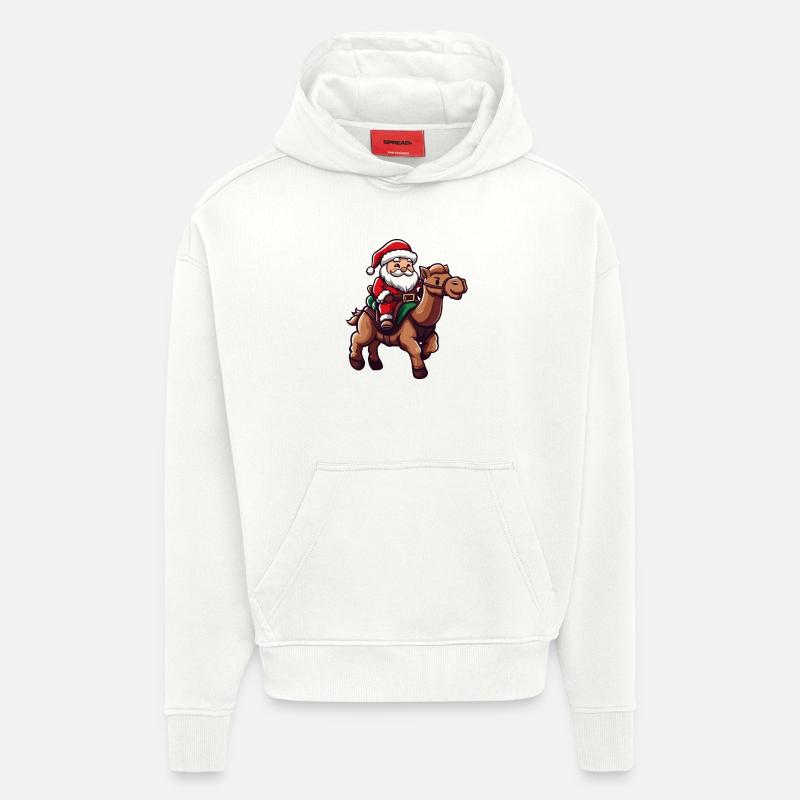 Kamel Weihnachtsmann - Hoodie- made by SPREAD  - OFF WHITE