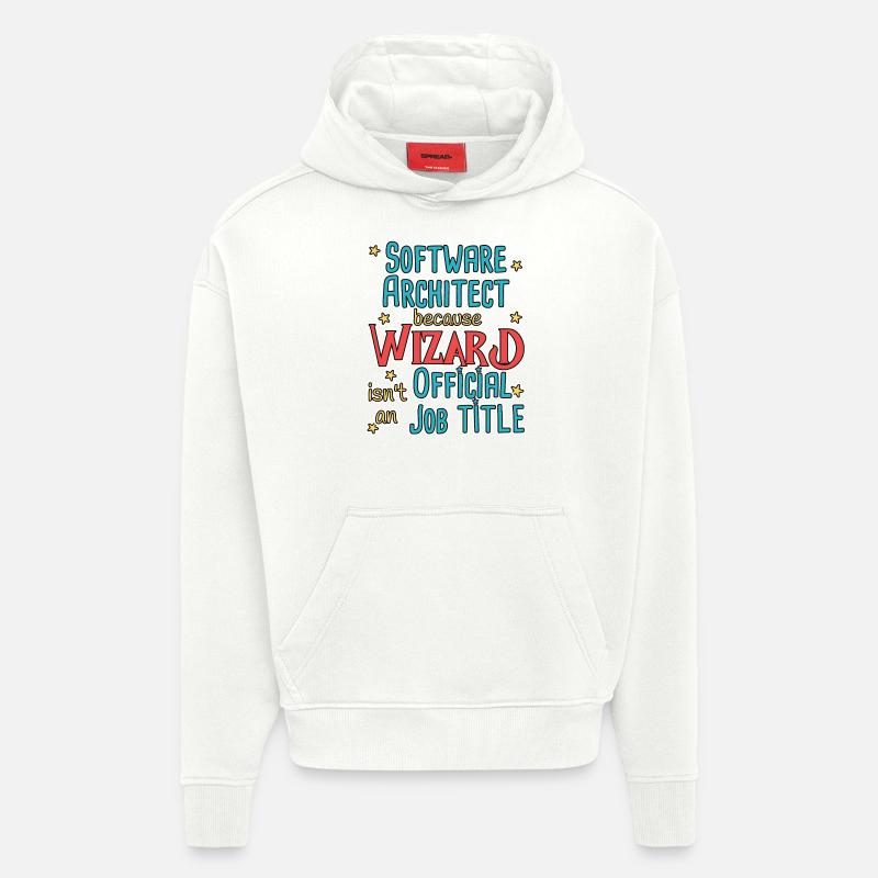 Software Architect Wizard Software Architektur - Hoodie- made by SPREAD  - OFF WHITE