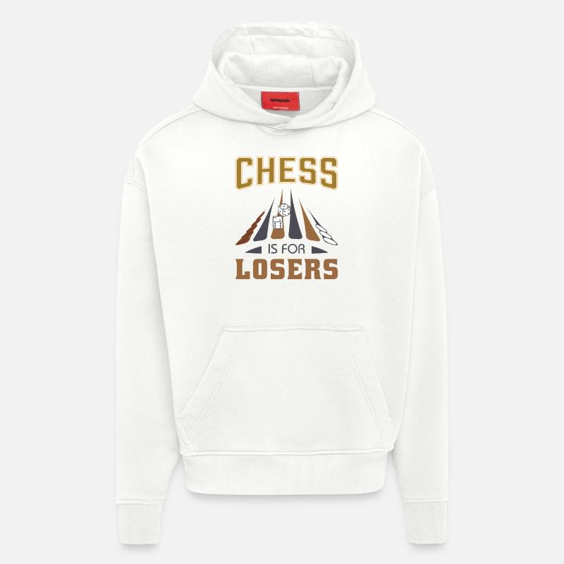 Backgammon Spiel - Hoodie- made by SPREAD  - OFF WHITE