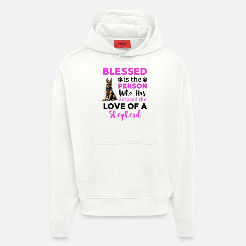 Lustiger Deutscher Schäferhund Spruch - Hoodie- made by SPREAD  - OFF WHITE