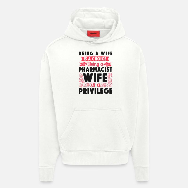 Pharmacy Tech Technician - Hoodie- made by SPREAD  - OFF WHITE