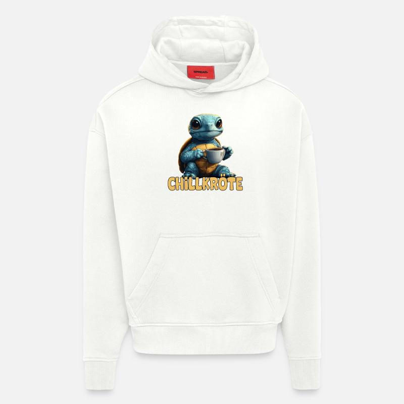 Chill Toad Pun Turtle - Hoodie- made by SPREAD  - OFF WHITE