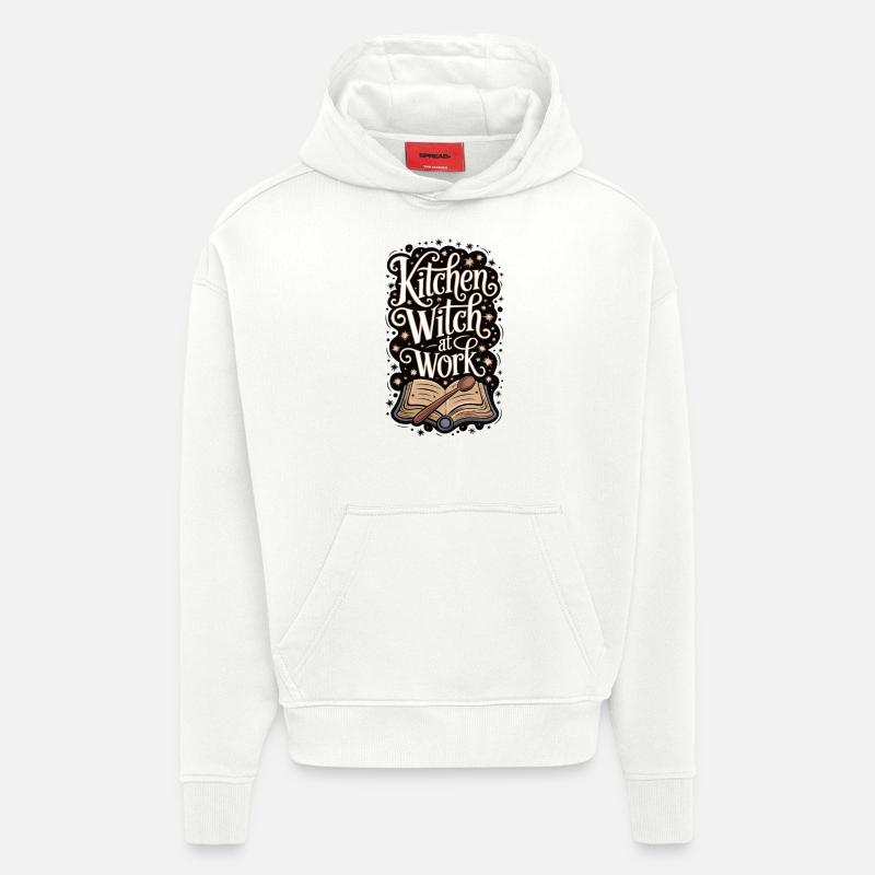 Kitchen witch at work - Hoodie- made by SPREAD  - OFF WHITE