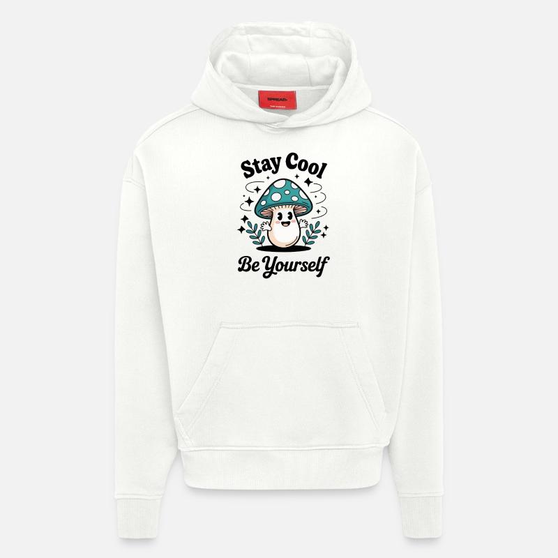SEI DU SELBST - Hoodie- made by SPREAD  - OFF WHITE