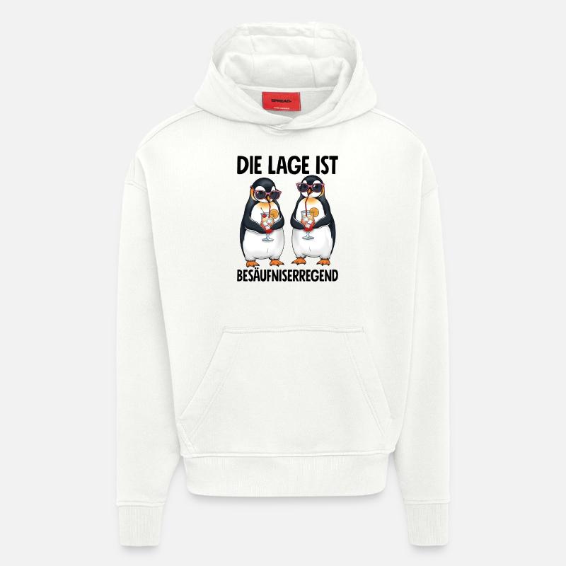 Die Lage Ist Besäufniserregend - Hoodie- made by SPREAD  - OFF WHITE