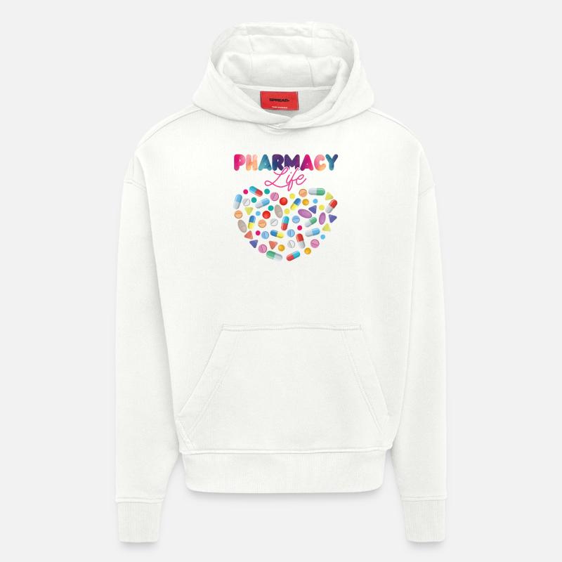 Pharmacy Tech Technician - Hoodie- made by SPREAD  - OFF WHITE