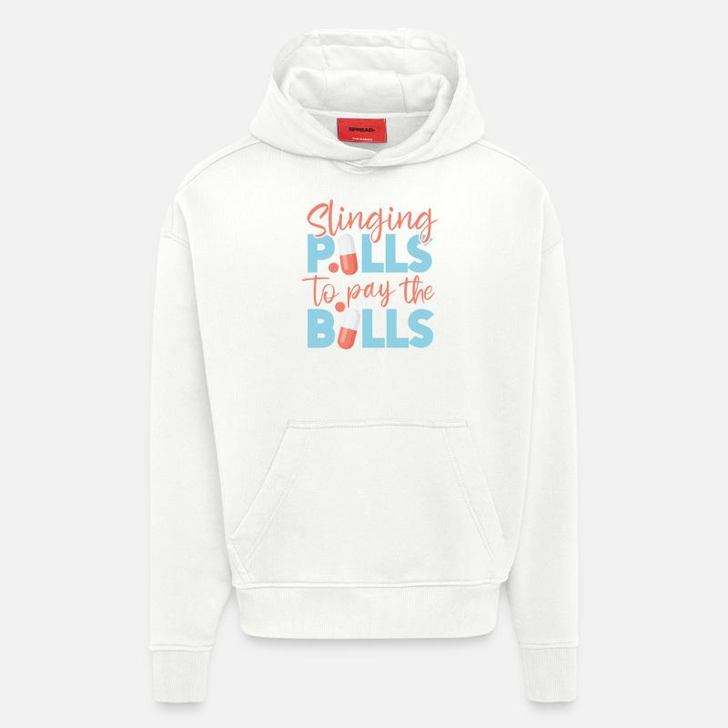 Pharmacy Tech Technician - Hoodie- made by SPREAD  - OFF WHITE