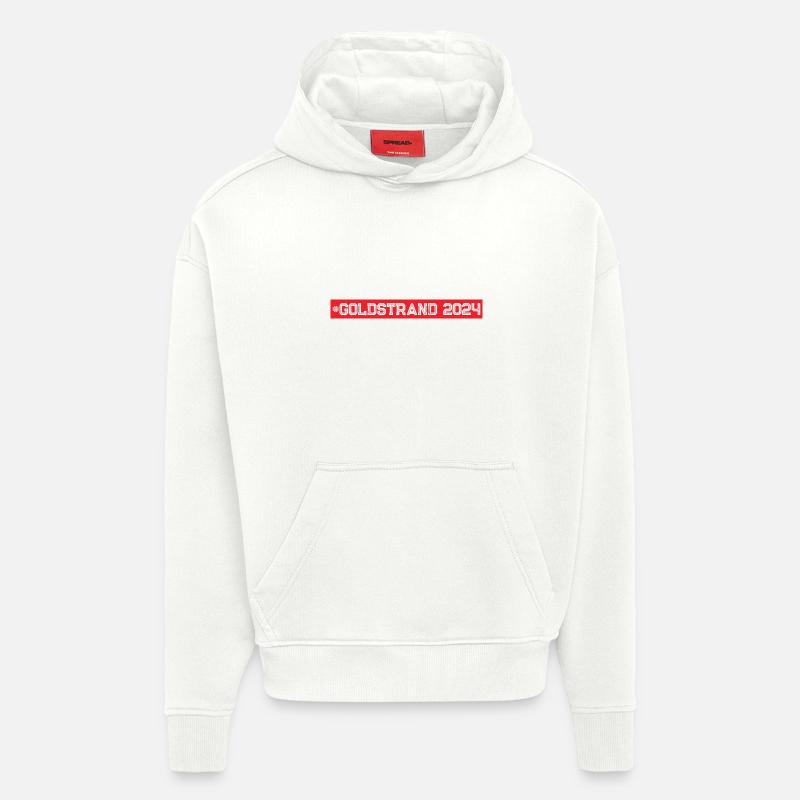 Sables d’or 2024 - Sweat à capuche bio épais oversize fabriqué en UE - OFF WHITE