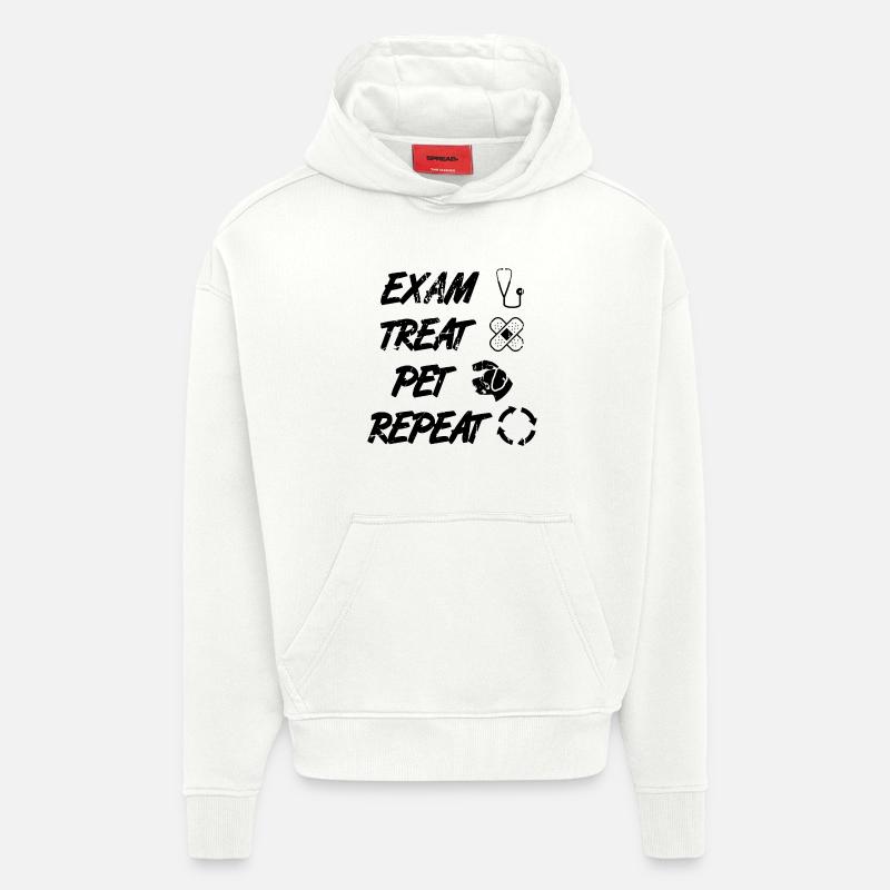 Veterinarian Routine - Hoodie- made by SPREAD  - OFF WHITE