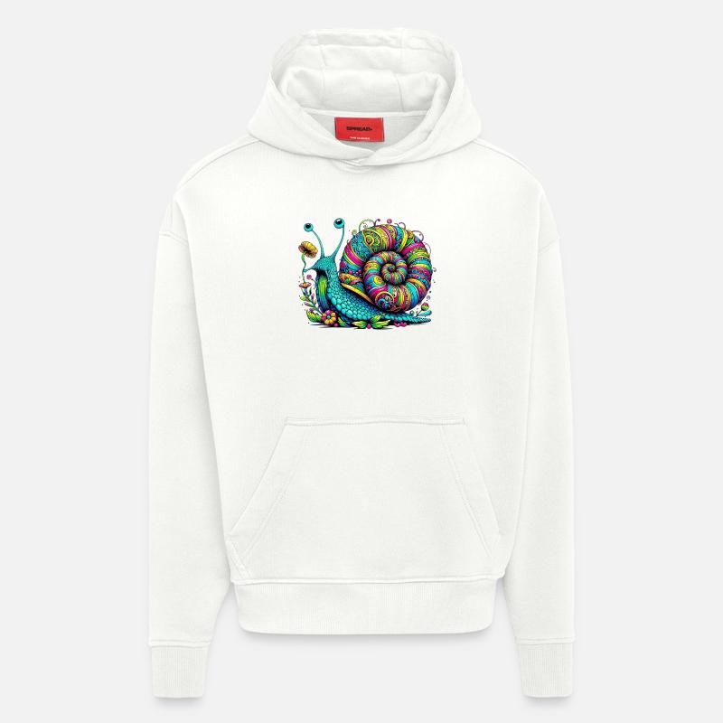 Snail - Hoodie- made by SPREAD  - OFF WHITE