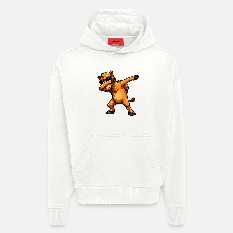 Dabbing Camel - Hoodie- made by SPREAD  - OFF WHITE