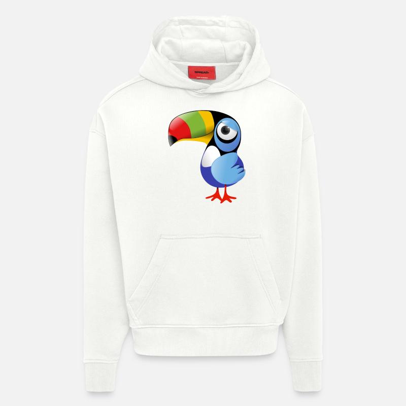 Tucano - Sweat à capuche bio épais oversize fabriqué en UE - OFF WHITE
