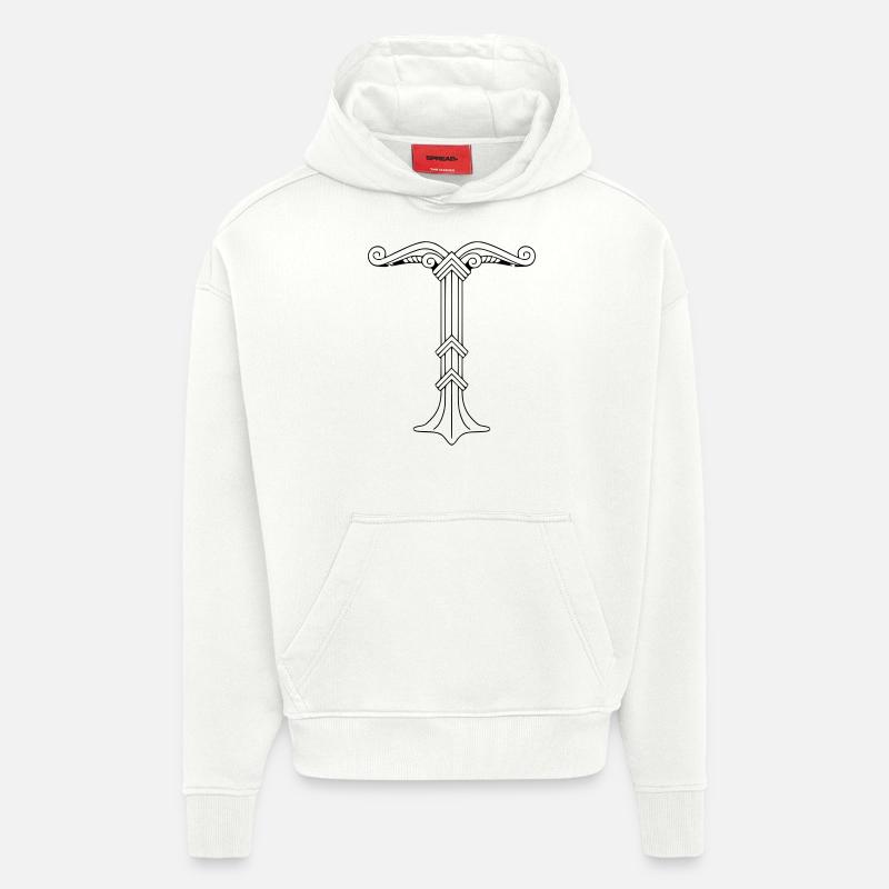 Irminsul - Sweat à capuche bio épais oversize fabriqué en UE - OFF WHITE