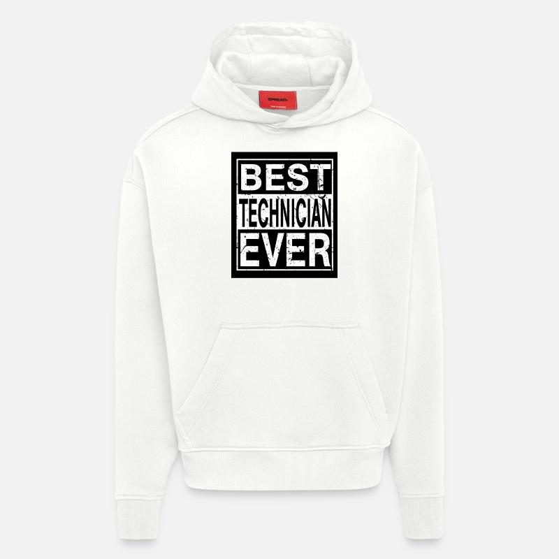 Technician Best Technician - Hoodie- made by SPREAD  - OFF WHITE