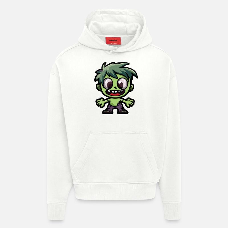 Zombie Halloween Cute Comic - Hoodie- made by SPREAD  - OFF WHITE