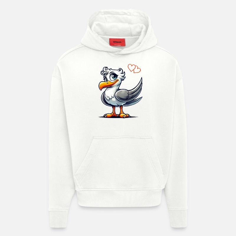 vogel comic - Hoodie- made by SPREAD  - OFF WHITE