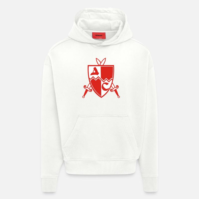 delije sever 1 - Sweat à capuche bio épais oversize fabriqué en UE - OFF WHITE