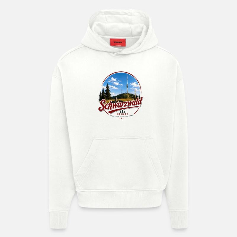 Schwarzwald Heimat Layout - Hoodie- made by SPREAD - OFF WHITE