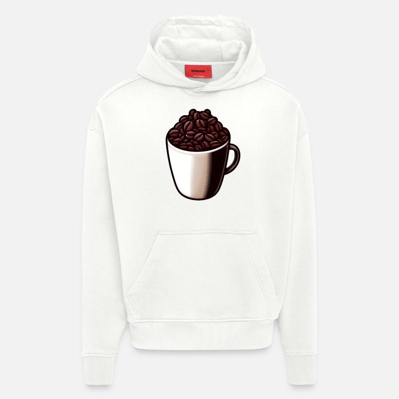 Coffee Tea - Coffee Cup - Tea - Hoodie- made by SPREAD - OFF WHITE