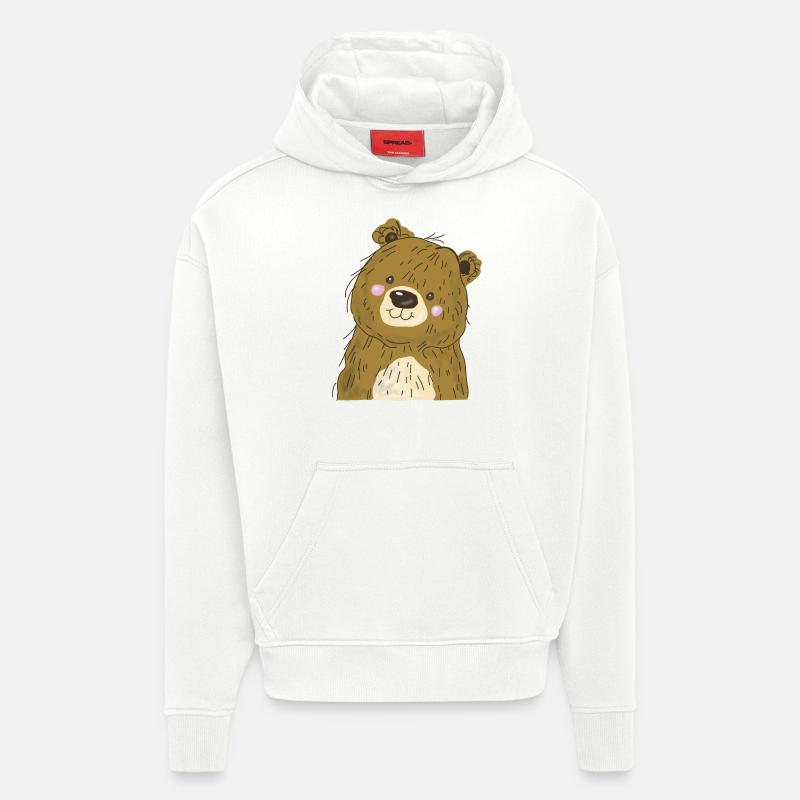 Bärchen - Hoodie- made by SPREAD  - OFF WHITE
