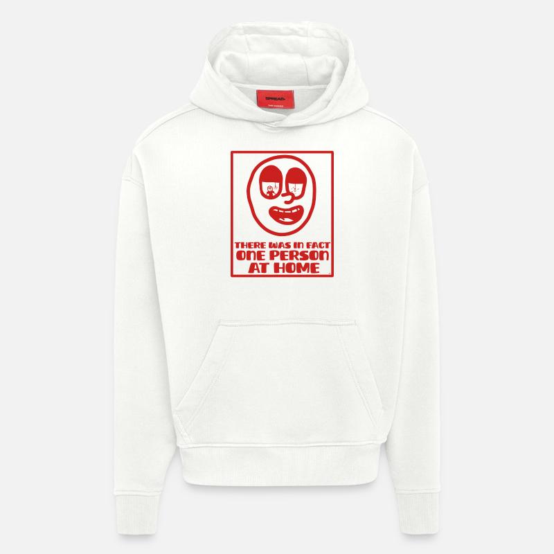 Expression anglaise pour l'idiotie - Sweat à capuche bio épais oversize fabriqué en UE - OFF WHITE