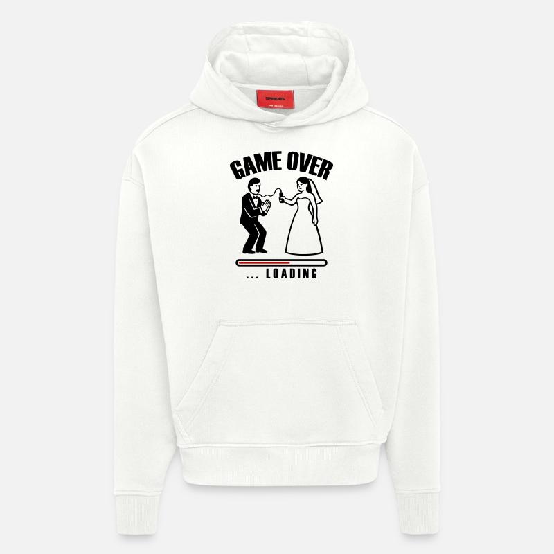Game Over Loading Hochzeit - Hoodie- made by SPREAD  - OFF WHITE