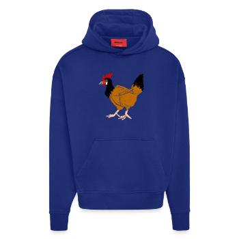 Poule - Sweat à capuche bio épais oversize fabriqué en UE - OFF WHITE - Devant