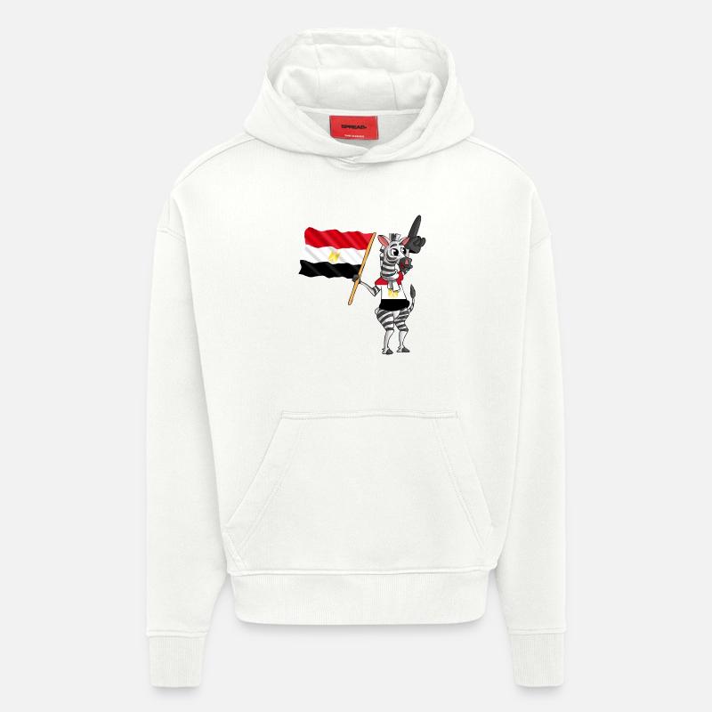 Ägypter Zebra - Hoodie- made by SPREAD  - OFF WHITE