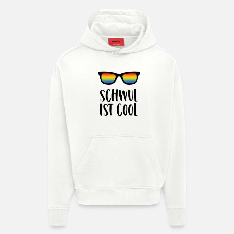Schwul ist cool - Hoodie- made by SPREAD - OFF WHITE