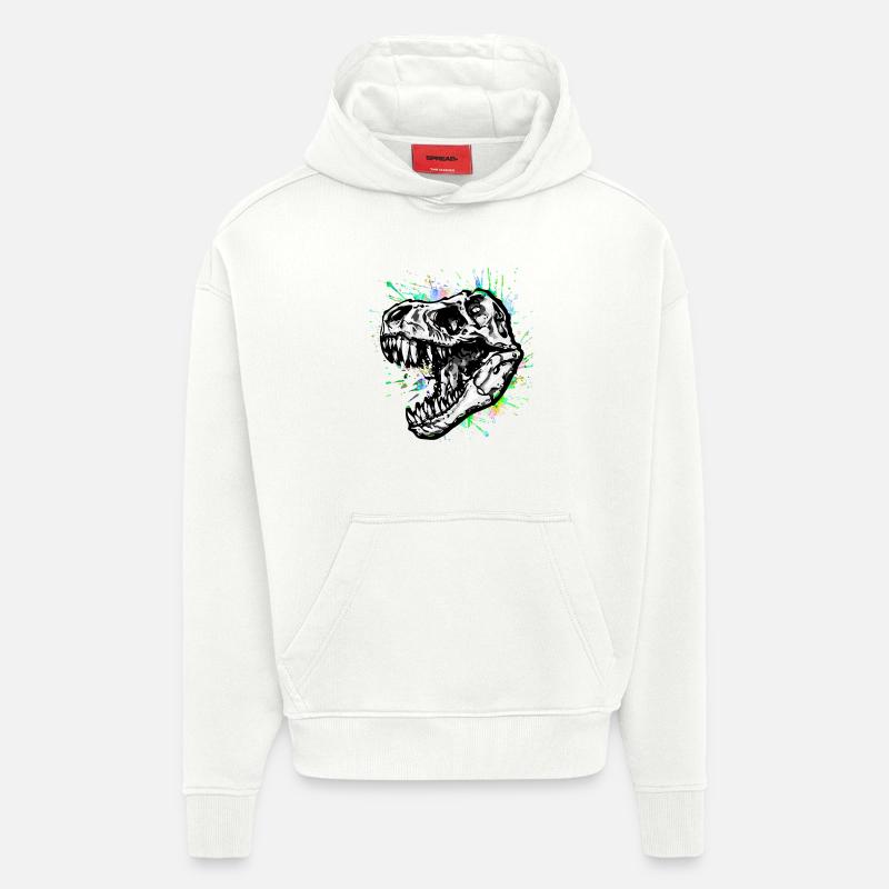 Dinosaurier / T-Rex / Trex / Geschenkidee - Hoodie- made by SPREAD  - OFF WHITE