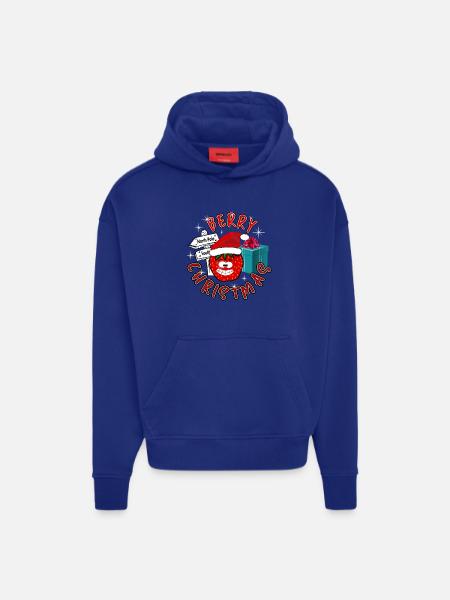 Baies sucrées Noël - Sweat à capuche bio épais oversize fabriqué en UE - OFF WHITE