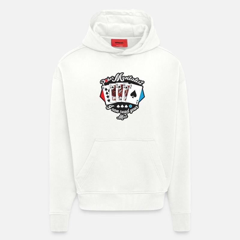Poker Mind Reader - Hoodie- made by SPREAD  - OFF WHITE