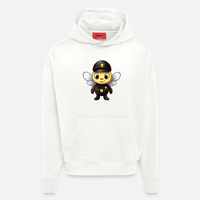 Bienen Polizei - Hoodie- made by SPREAD  - OFF WHITE