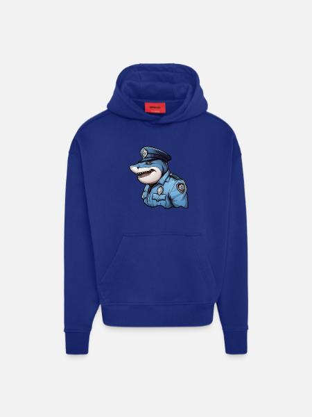 Polizei Hai - Hoodie- made by SPREAD  - OFF WHITE
