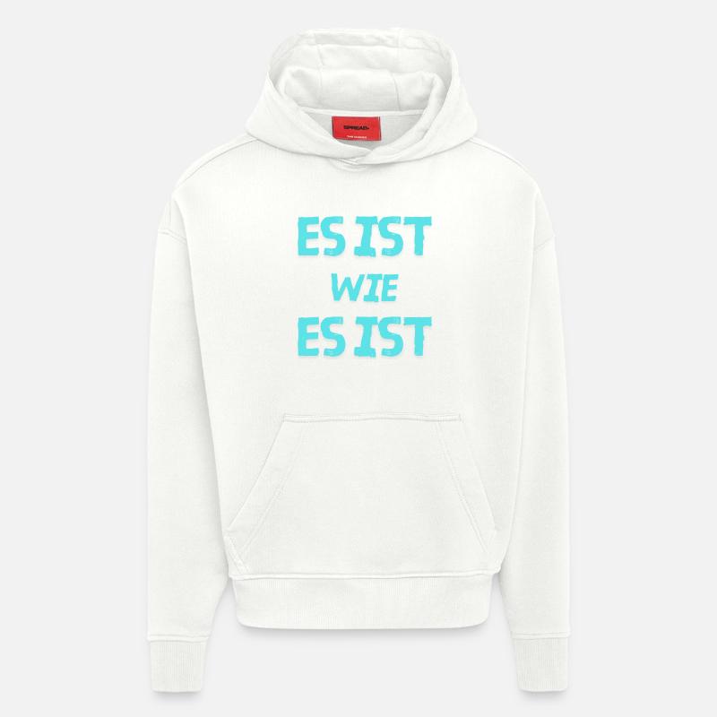 C’est ce que c’est - Sweat à capuche bio épais oversize fabriqué en UE - OFF WHITE