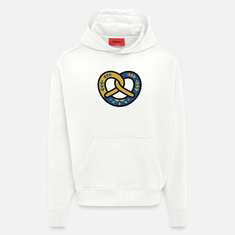 Pretzel Diamond Pattern Bavaria Volksfest Munich - Hoodie- made by SPREAD  - OFF WHITE