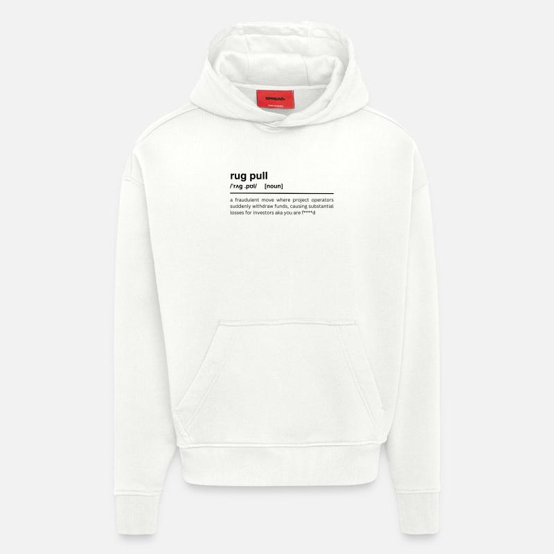 rug pull - Hoodie- made by SPREAD  - OFF WHITE